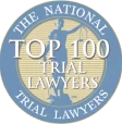 top 100 trial lawyers badge
